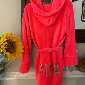 Victoria secret pink sequin back robe